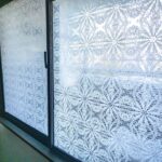 断熱フィルムの貼られた窓